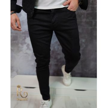 Blugi de bărbați, Slim Fit, elastici si conici, Negri - BG917