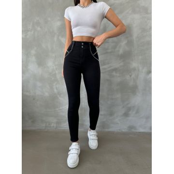 Blugi dama skinny cu tinte