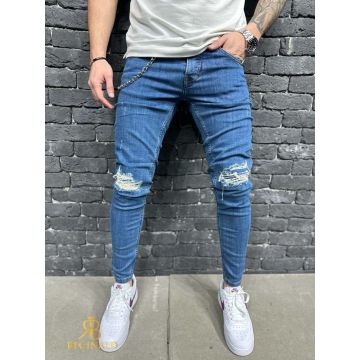 Blugi de bărbați, Slim-Fit, elastici si conici - BG936