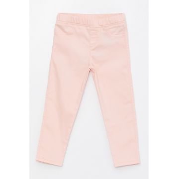 Pantaloni din amestec de bumbac cu talie elastica