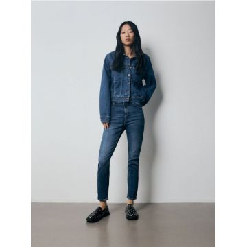 Reserved - Blugi slim mid rise - bleumarin