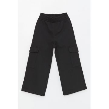 Pantaloni de trening cargo cu talie elastica