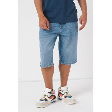 Bermude relaxed fit din denim