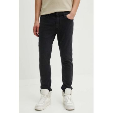 HUGO jeansi barbati, culoarea negru, 50517484
