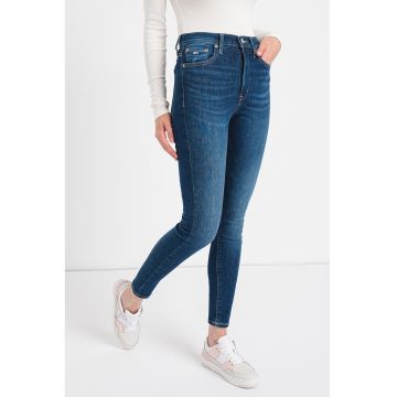 Blugi skinny cu talie inalta Sylvia