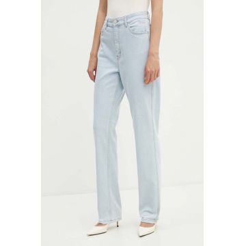 Gestuz jeansi femei high waist, 10909239
