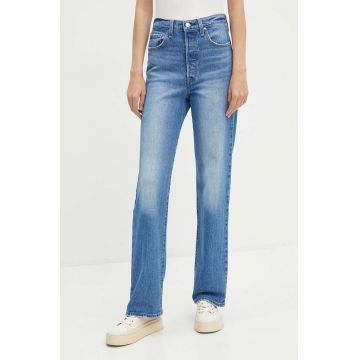 Levi's jeansi RIBCAGE FULL LENGTH femei high waist, 79078