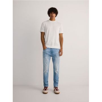 Reserved - Blugi carrot slim - albastru