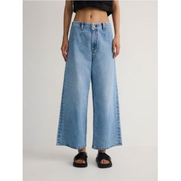 Reserved - Fustă-pantalon din denim - albastru