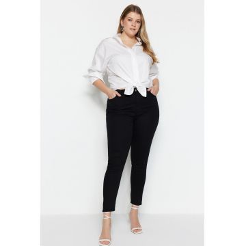 Blugi skinny crop plus size