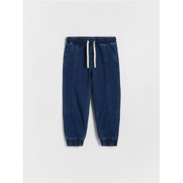 Reserved - Blugi jogger elastici - bleumarin