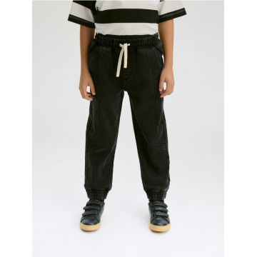 Reserved - Blugi jogger elastici - negru