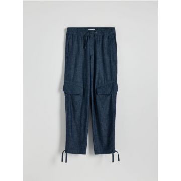 Reserved - MEN`S JEANS TROUSERS - Albastru metalizat