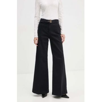 Blugirl Blumarine jeansi femei, culoarea negru, RF4084.D4448