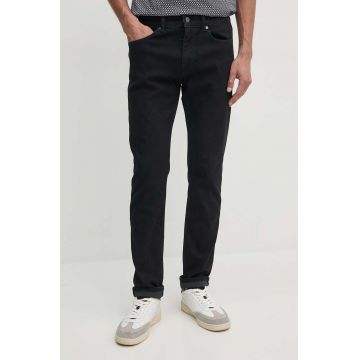 BOSS jeansi barbati, culoarea negru, 50527032