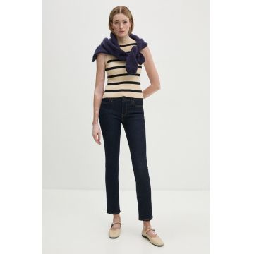 Levi's jeansi 712 SLIM culoarea albastru marin