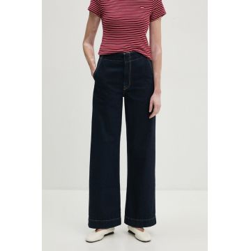 Levi's jeansi femei, culoarea albastru marin, A8735