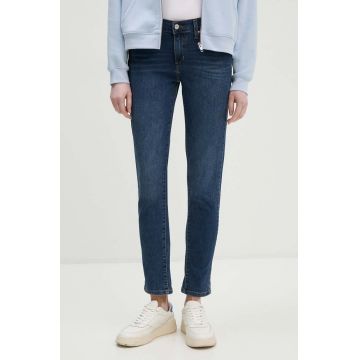 Levi's jeansi MID RISE BOYFRIEND femei, culoarea albastru marin