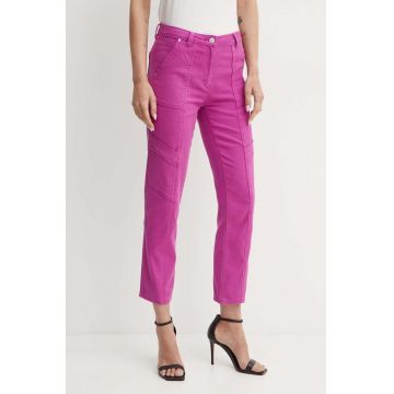 Morgan jeansi PINK femei high waist, PINK