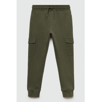 Pantaloni cargo de trening cu snur in talie