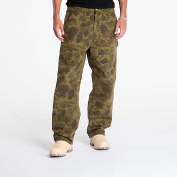 Blugi Carhartt WIP Duck Single Knee Pant Camo Duck/ Office Green