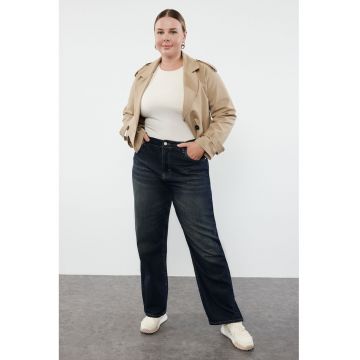 Blugi plus size cu croiala ampla