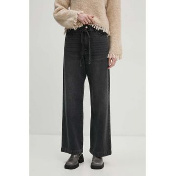 Day Birger et Mikkelsen jeansi Elijah - Black Denim femei high waist, DAY65243377