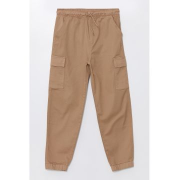 Pantaloni cargo cu talie ajustabila