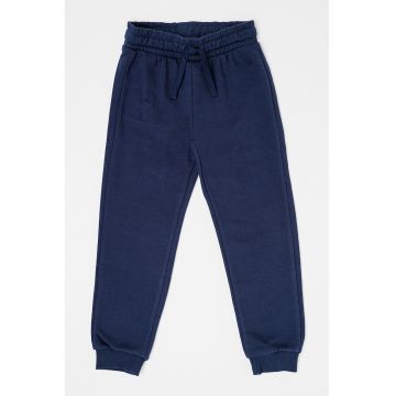 Pantaloni de trening din bumbac cu snur in talie