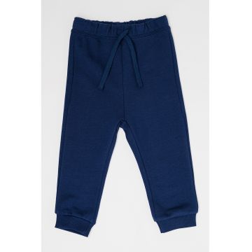 Pantaloni sport cu talie inalta si snur