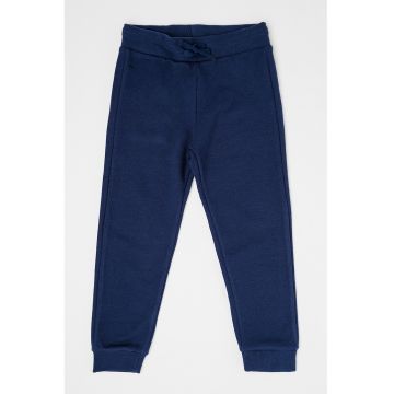 Pantaloni sport de bumbac cu buzunar pe partea din spate