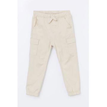 Pantaloni cargo cu talie ajustabila