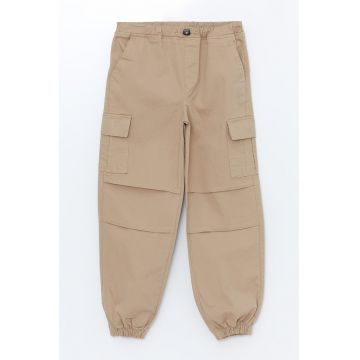 Pantaloni cargo cu terminatie elastica