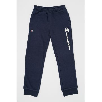 Pantaloni de trening din amestec de bumbac cu buzunare laterale