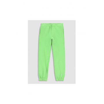 Pantaloni lungi - 302632275 - Bumbac - Verde