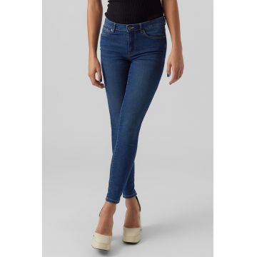 Blugi skinny cu talie medie