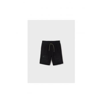 Pantaloni lungi - 302031351 - Bumbac - Poliester - Negru