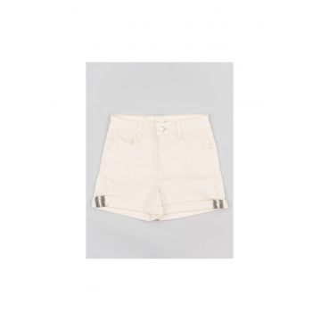 Pantaloni lungi - 302718917 - Bumbac - Alb