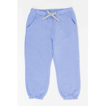 Pantaloni sport din bumbac cu snur de ajustare in talie