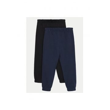 Set 2 perechi pantaloni copii - 832513 - Negru - Bumbac