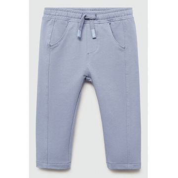 Pantaloni din amestec de bumbac cu snur