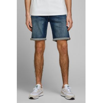 Jack&Jones - Pantaloni scurti din denim - cu terminatii plisate