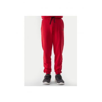 Pantaloni copii - 21555 - Bumbac/Poliester - Rosu