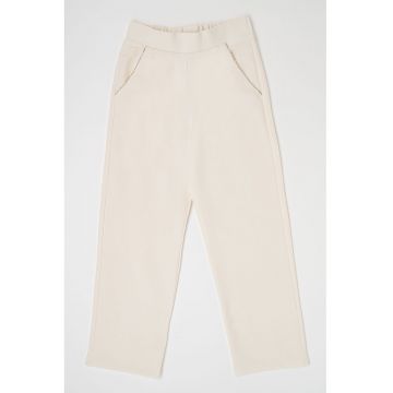 Pantaloni de trening cu talie elastica si strasuri