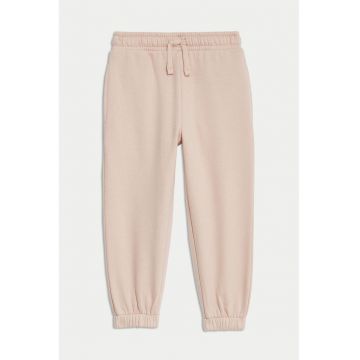 Pantaloni de trening din amestec de bumbac cu snur