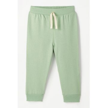 Pantaloni de trening din bumbac cu snur de ajustare