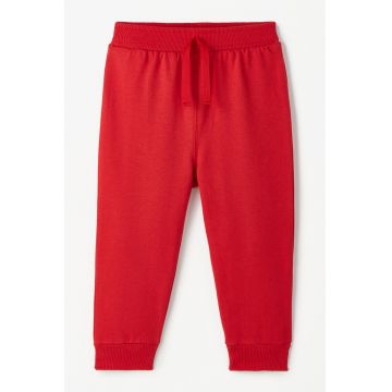 Pantaloni de trening din bumbac cu snur de ajustare