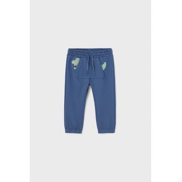 Pantaloni din amestec de bumbac cu buzunar frontal