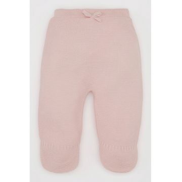 Pantaloni din tricot cu talie elastica