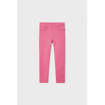 Pantaloni skinny cu volane